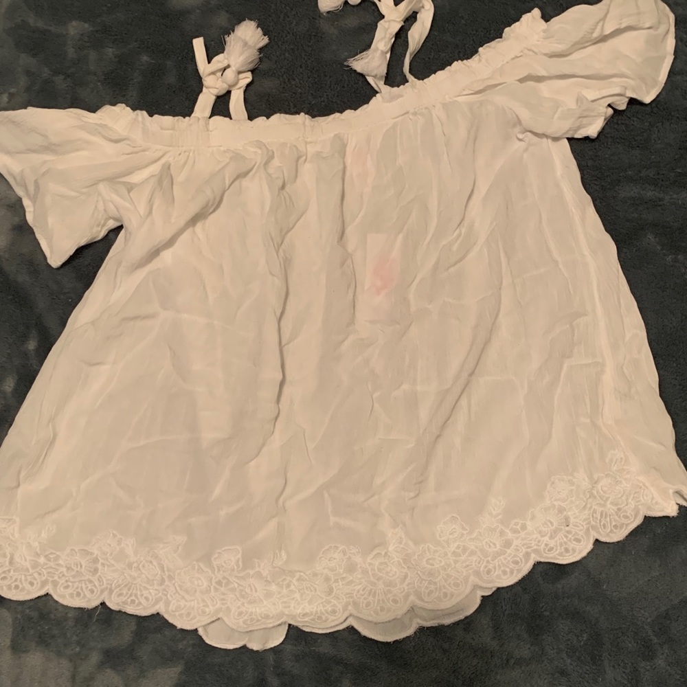 Justice plus girls white top